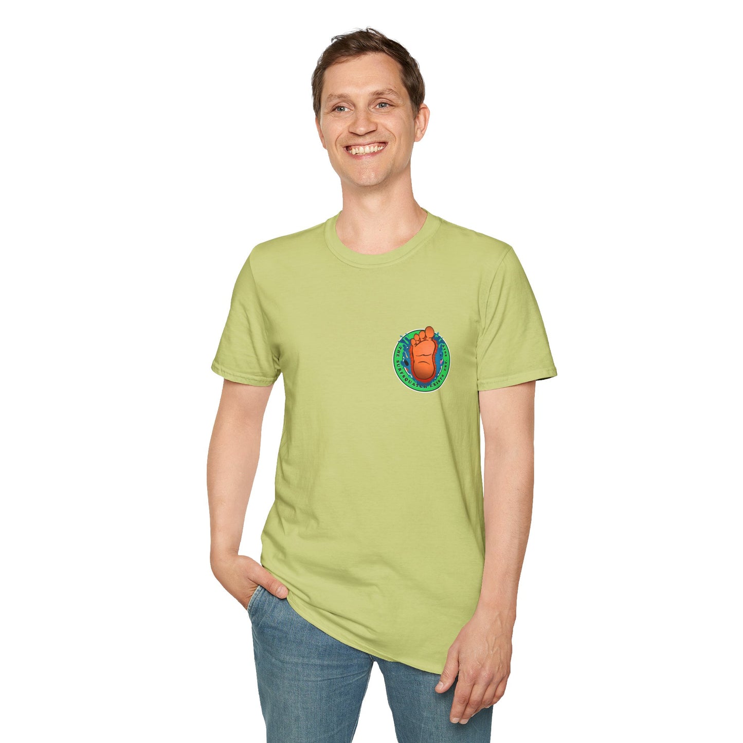 Kerby the Surfsquatch - Surfsquatch, Defined - Unisex Softstyle T-Shirt