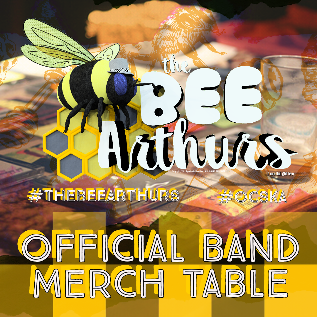 The Bee Arthurs Band Merch Table