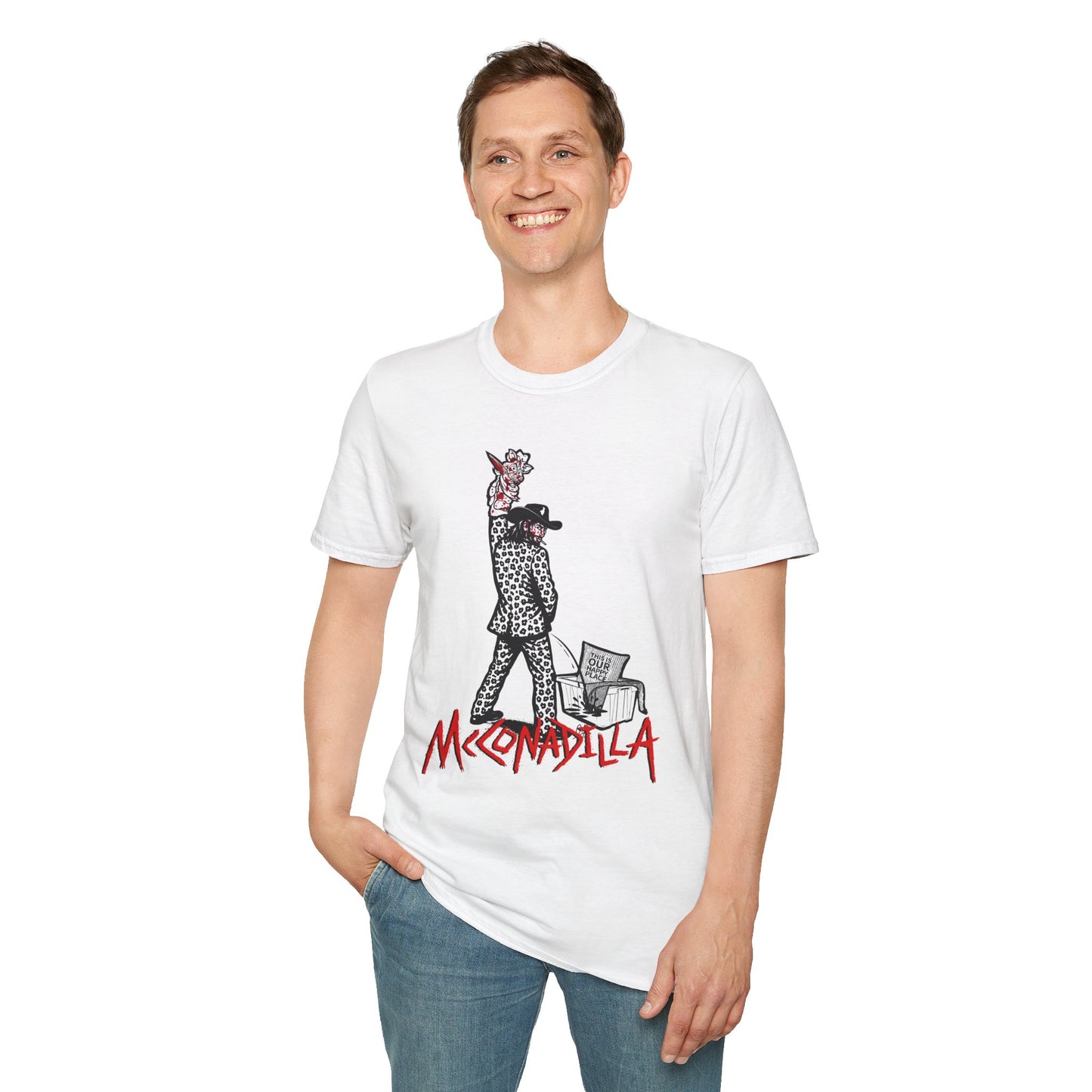 McConadilla - Our HapPEE Place - Unisex Softstyle T-Shirt
