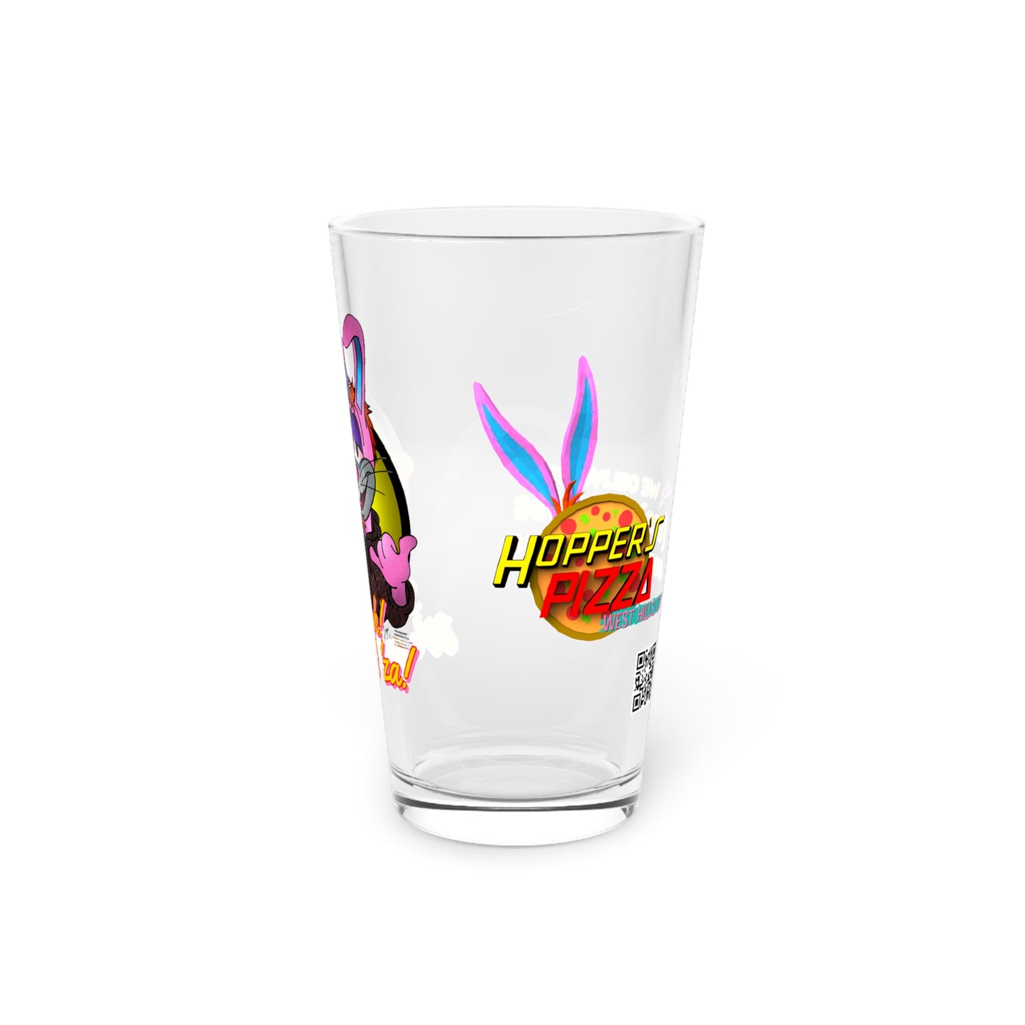 Hopper’s Pizza -  Pint Glass, 16oz