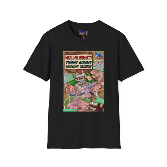 Geoff - Meatbag Mummy's Yummy Gummy Mallow Crunch - Unisex Heavy Cotton Tee