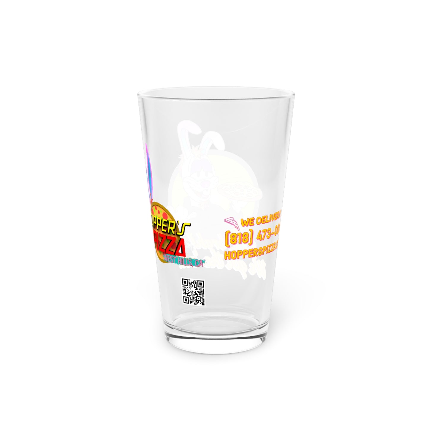 Hopper’s Pizza -  Pint Glass, 16oz