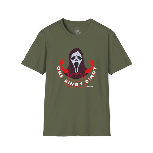 Ghostface - One RINGY-DINGY- SCREAM tribute - Unisex Thirsty Shirt