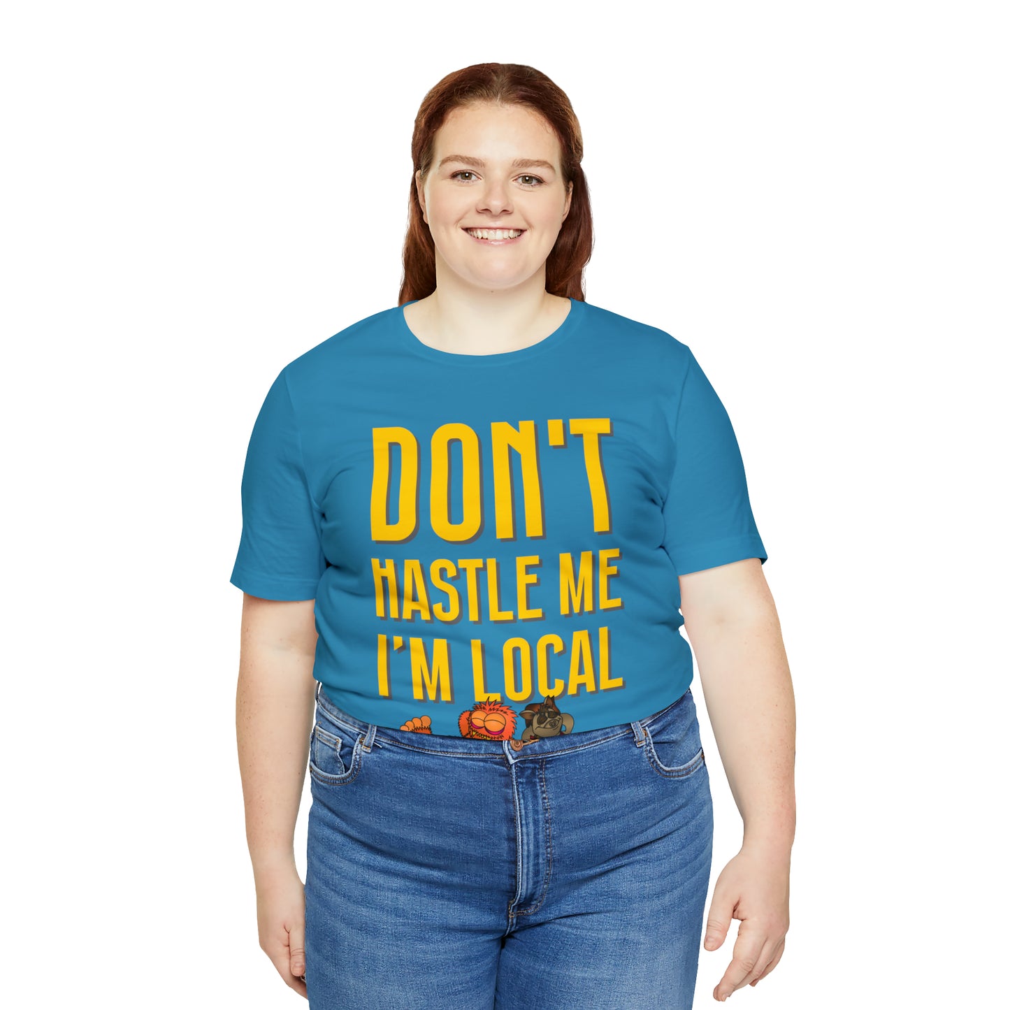 Kerby the Surfsquatch and McConadilla - Don't Hastle Me I'm Local - Unisex Tee
