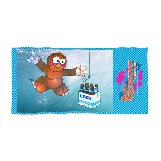 Kerby the Surfsquatch - Kerbvana - Beach Towel