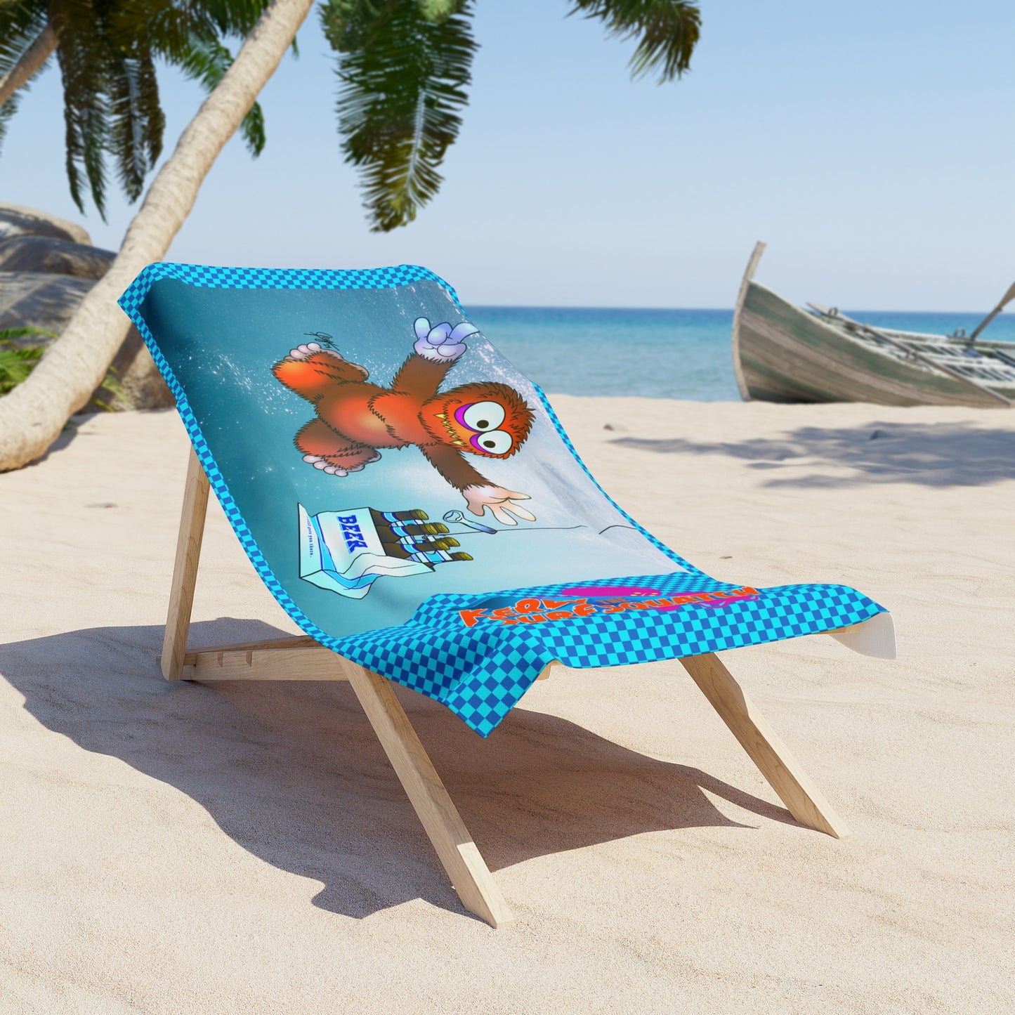 Kerby the Surfsquatch - Kerbvana - Beach Towel