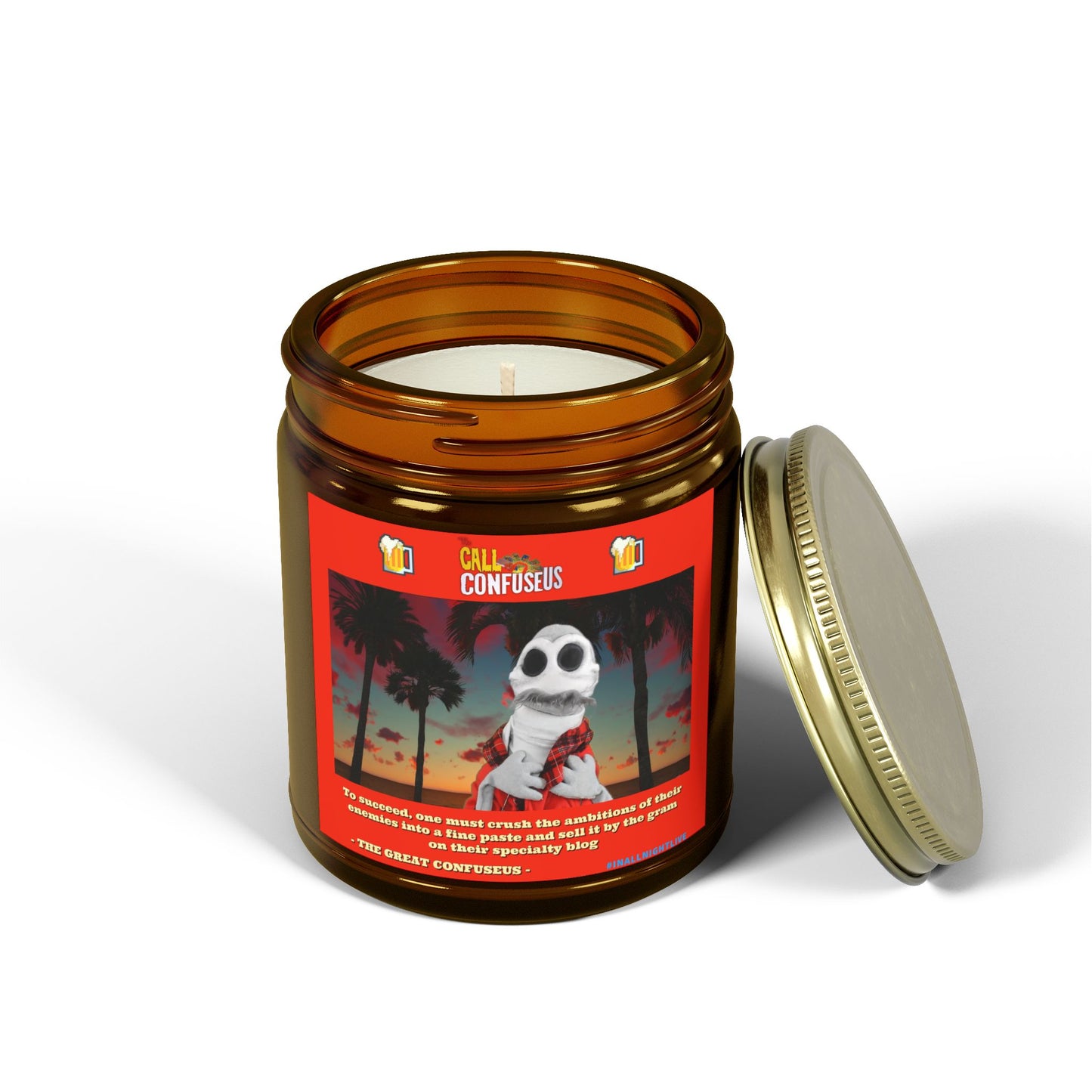 In All Night, Live! - The Great ConfuseUS' Scented Sayings #1 - Scented Candles (4oz, 9oz)