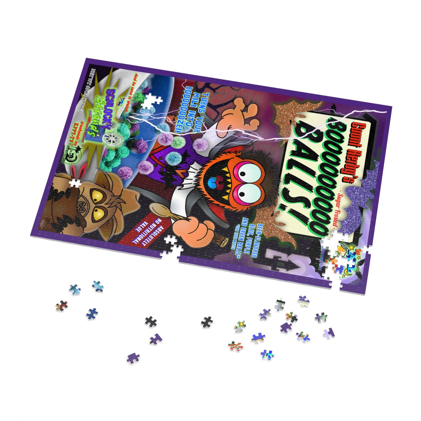 2024 Halloween - Count Kerby's Boooo Balls - Jigsaw Puzzle (1000-Piece)