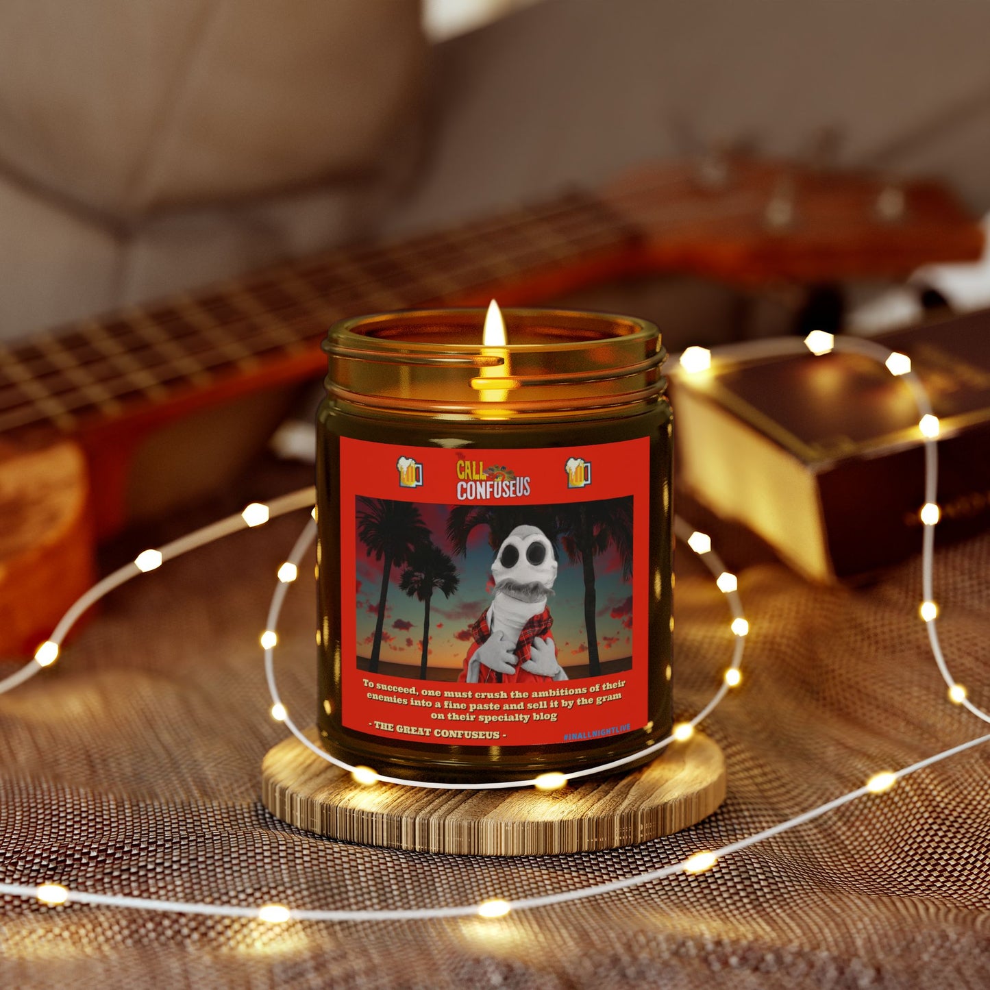 In All Night, Live! - The Great ConfuseUS' Scented Sayings #1 - Scented Candles (4oz, 9oz)