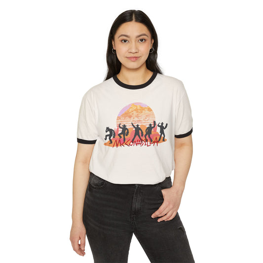 McConnadilla - Dancin' Meatbag - Unisex Cotton Ringer T-Shirt