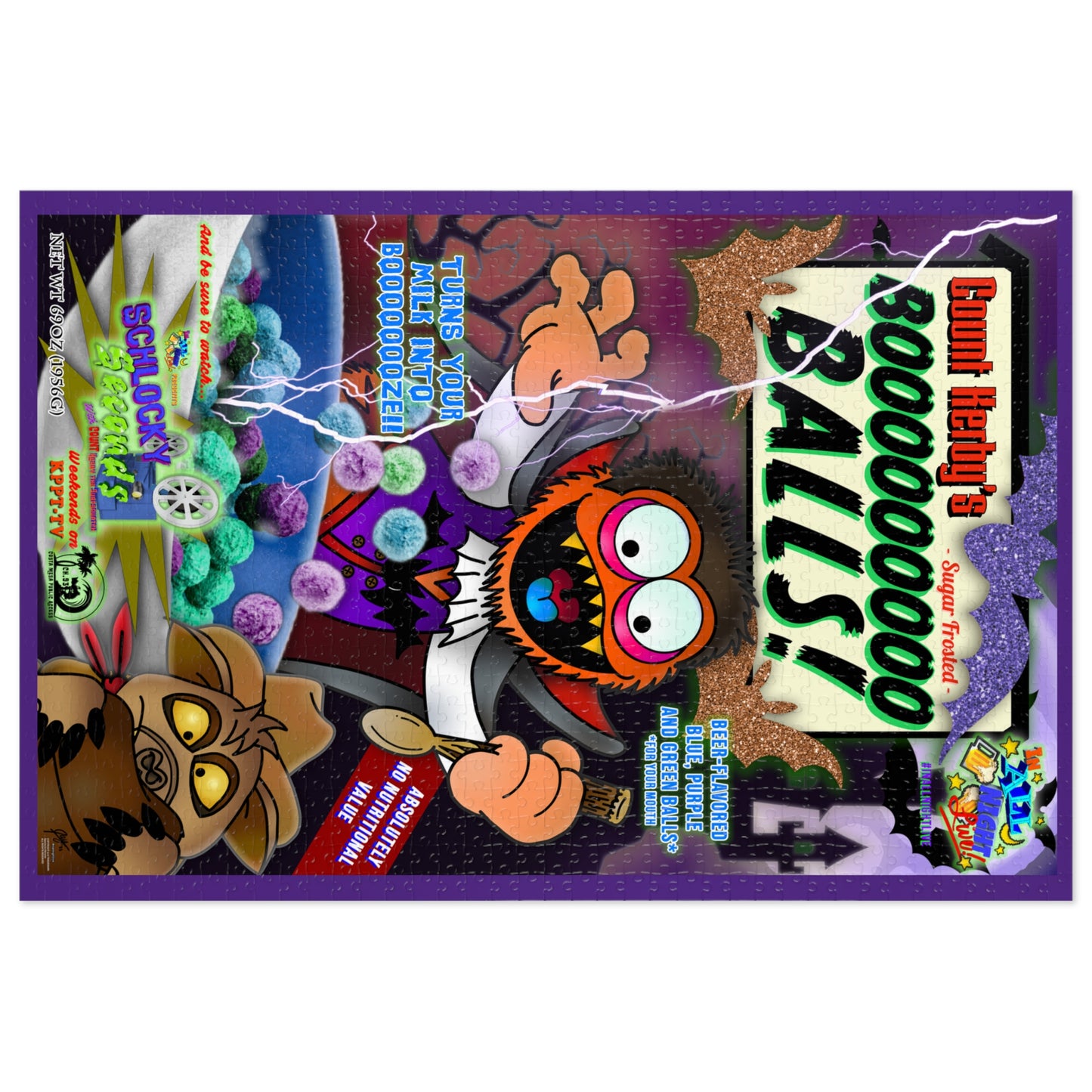 2024 Halloween - Count Kerby's Boooo Balls - Jigsaw Puzzle (1000-Piece)