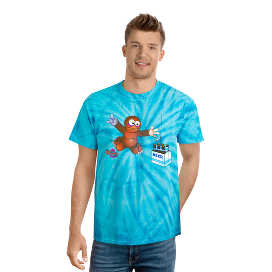 Kerby the Surfsquatch - Kerbvana - Unisex Tie-Dye Tee
