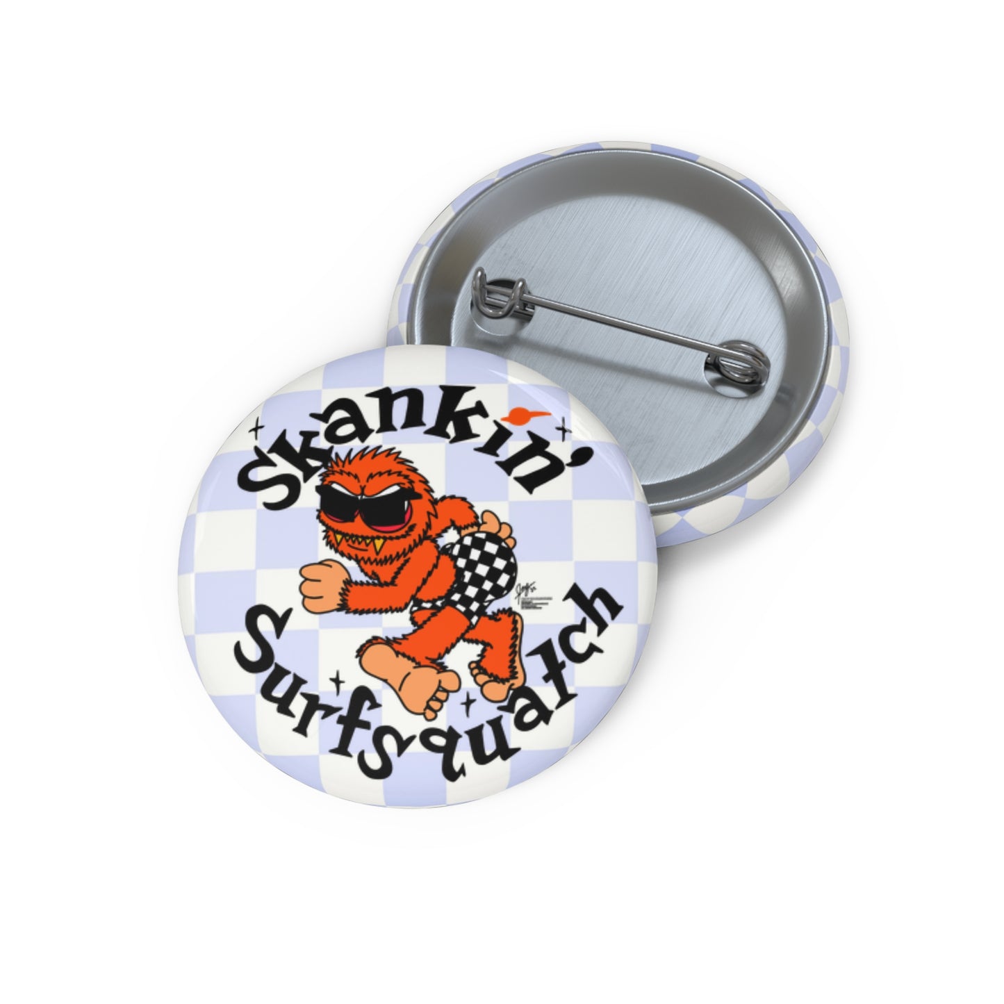 Kerby theSurfsquatch - Skankin' Surfsquatch - Pin-back Buttons