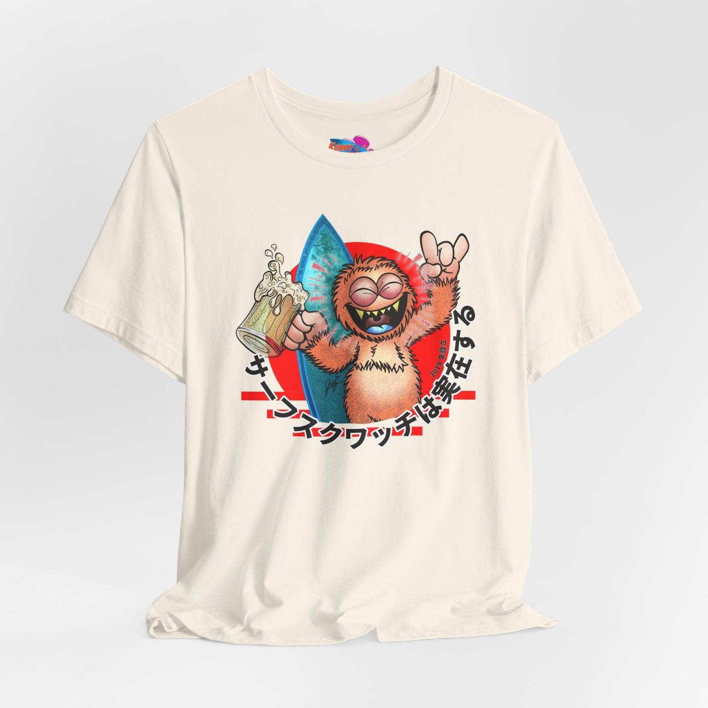 Kerby the Surfsquatch - Big In Japan - Unisex Tee