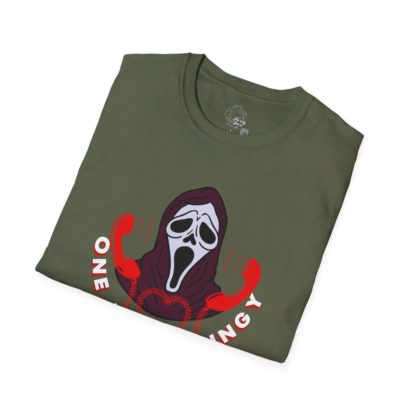 Ghostface - One RINGY-DINGY- SCREAM tribute - Unisex Thirsty Shirt