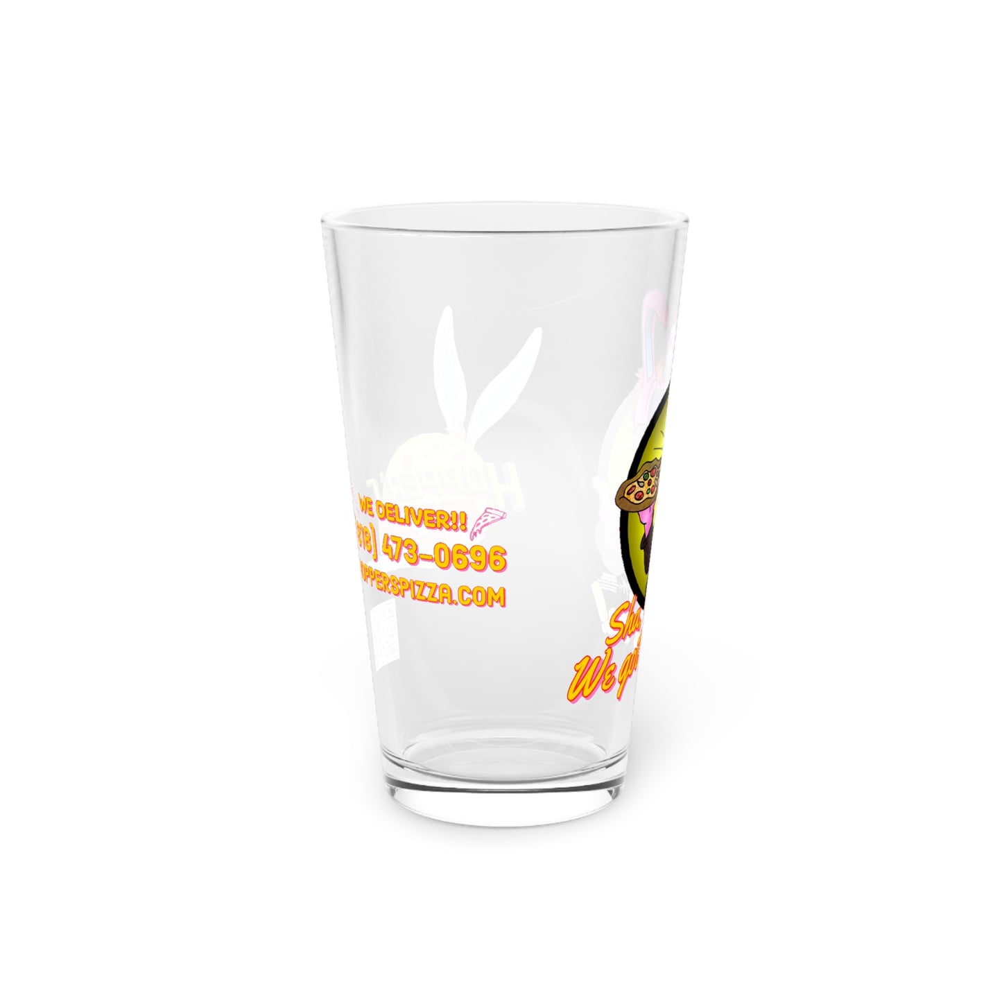 Hopper’s Pizza -  Pint Glass, 16oz