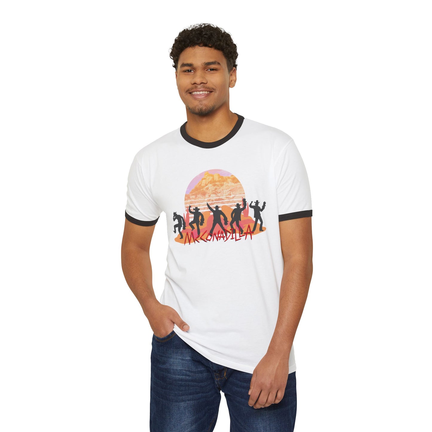 McConnadilla - Dancin' Meatbag - Unisex Cotton Ringer T-Shirt