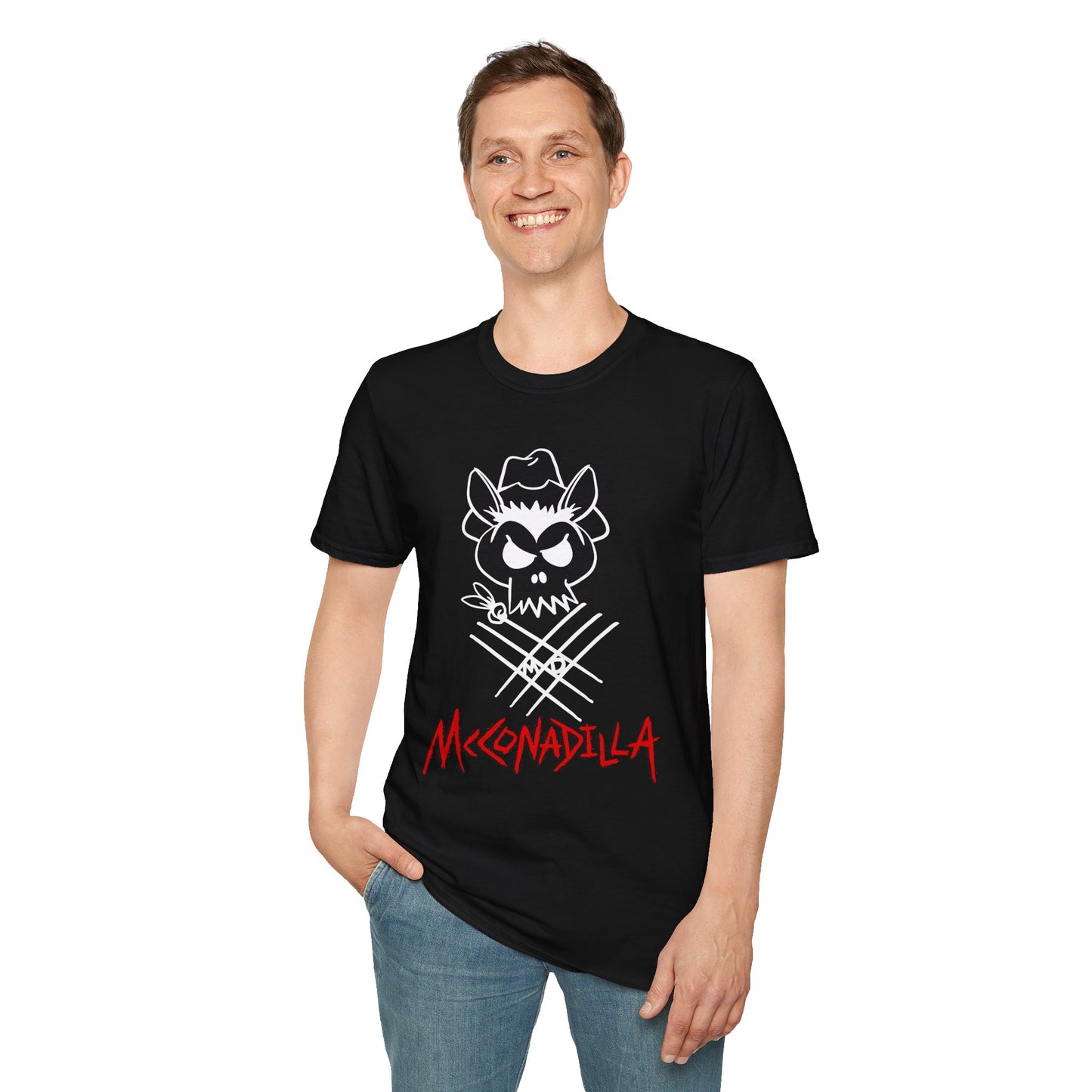 McConadilla - Dilla Skull Tag - Unisex Softstyle T-Shirt