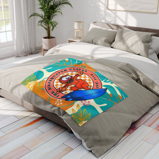 Kerby the Surfsquatch - The Surfsquatch Exists - Arctic Fleece Blanket