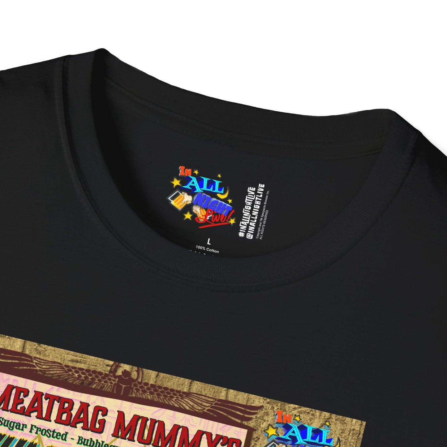 Geoff - Meatbag Mummy's Yummy Gummy Mallow Crunch - Unisex Heavy Cotton Tee